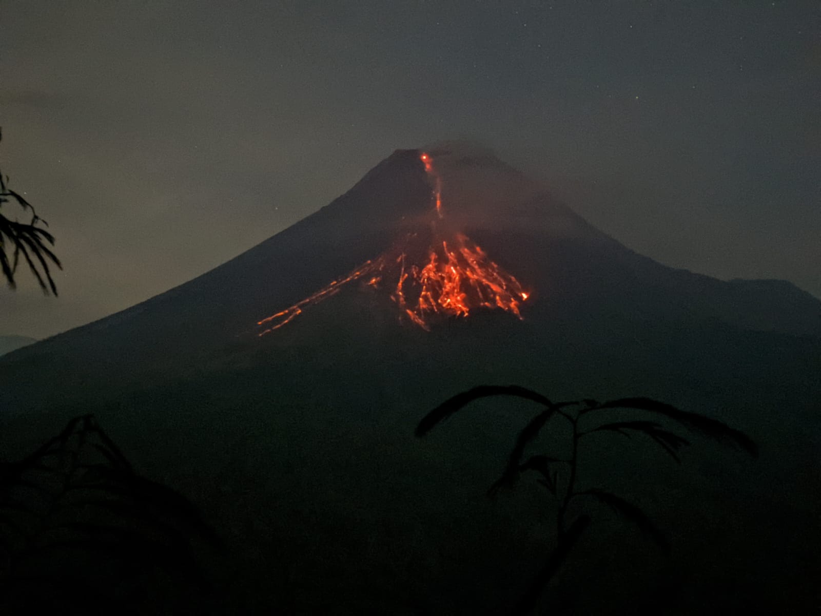 Merapi Glowing Lava